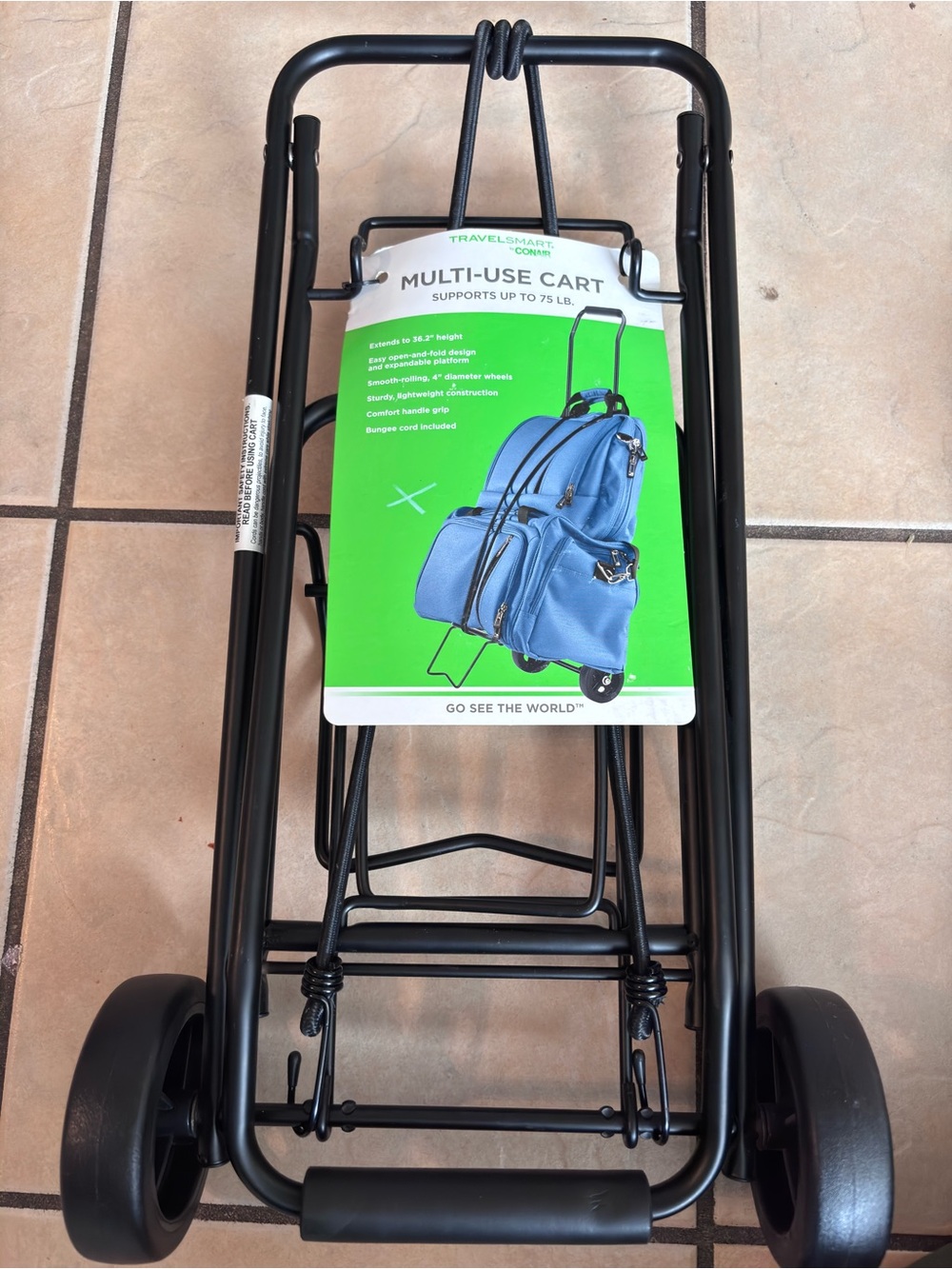 TravelSmart Conair Multi Use Cart TS33X Handtruck 20 To 100 Lb Support NEW